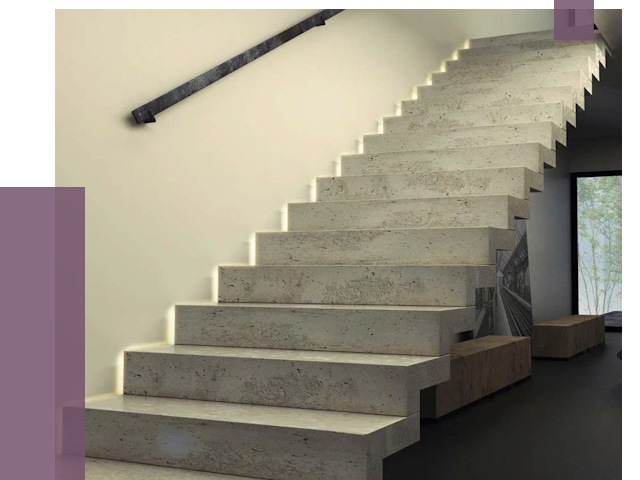 Облицовка бетонных лестниц в Петропавловске-Камчатском от 4662 руб/м2 