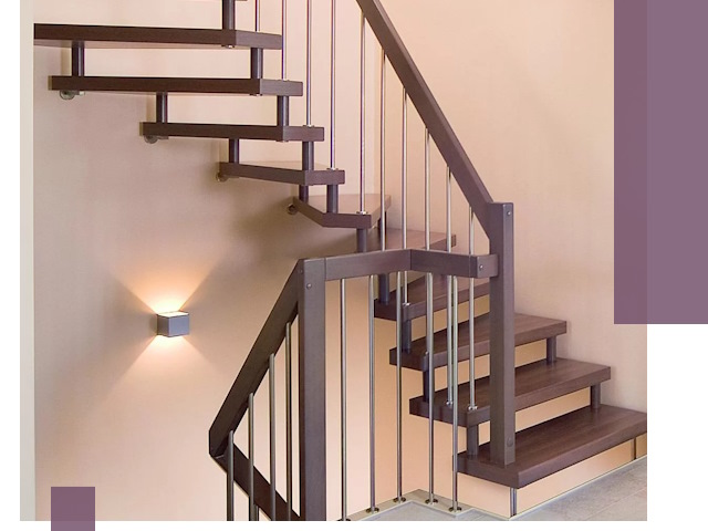 Изготовление лестниц на больцах в Петропавловске-Камчатском под ключ