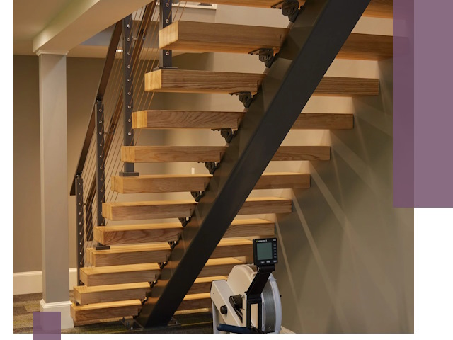 Лестницы на монокосоурах под ключ в Петропавловске-Камчатском - изготовление и монтаж