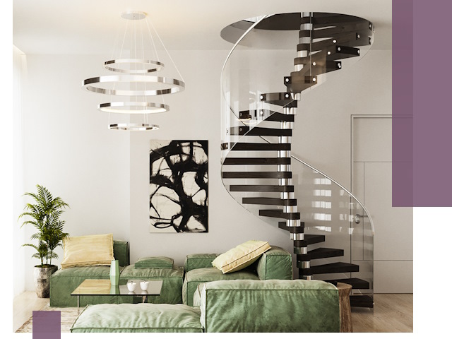 Лестницы для двухуровневой квартиры в Петропавловске-Камчатском — изготовление и монтаж