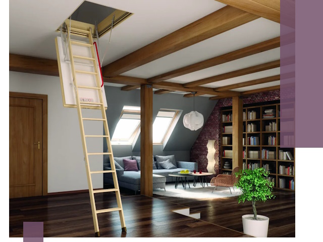 Чердачные лестницы под ключ в Петропавловске-Камчатском: изготовление и монтаж