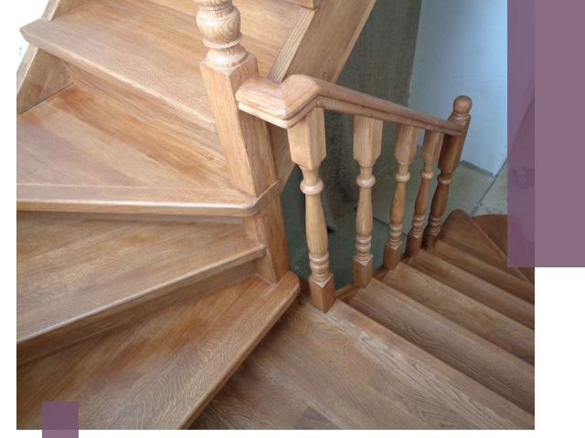 Дубовые лестницы под ключ в Петропавловске-Камчатском: изготовление и монтаж