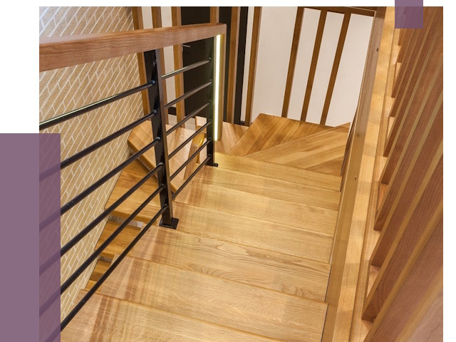 Лестницы из ясеня в Петропавловске-Камчатском под ключ от 10154 руб. 