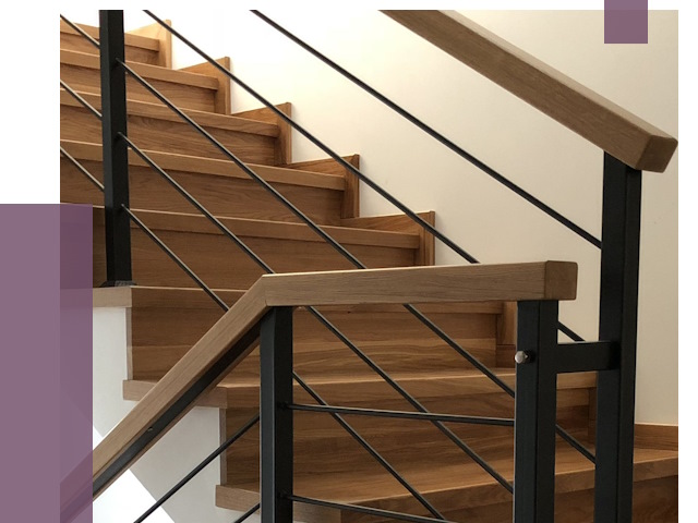 Обшивка металлической лестницы деревом в Петропавловске-Камчатском от 4403 руб.