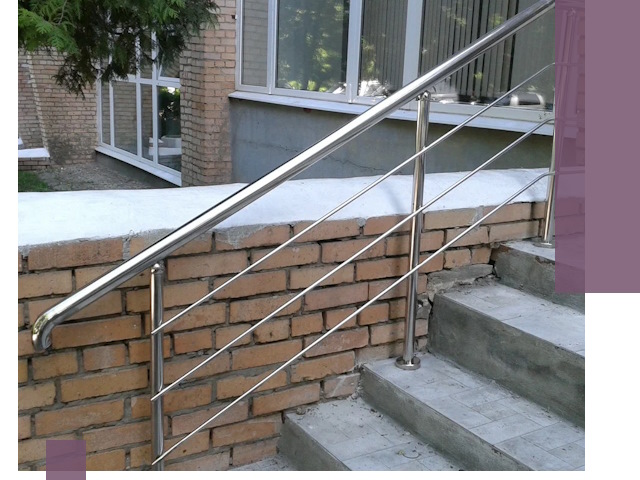 Перила из нержавеющей стали высокого качества в Петропавловске-Камчатском