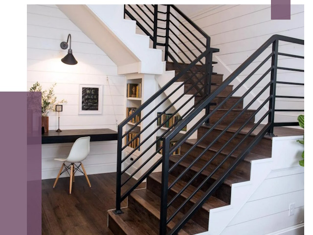 Перила для лестницы в доме в Петропавловске-Камчатском от 7512 руб. — ПРОЛЁТ-Птк