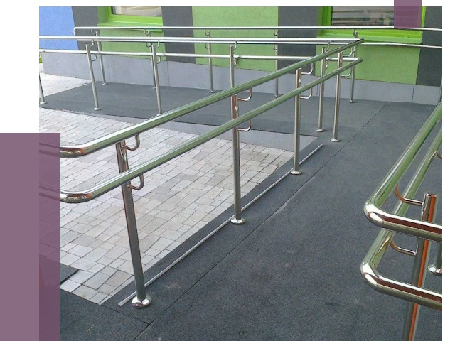 Ограждения пандусов в Петропавловске-Камчатском от 4403 руб. монтаж | ПРОЛЁТ-Птк