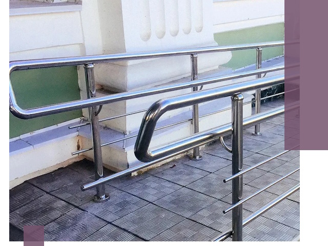 Ограждения пандусов из металла и нержавейки в Петропавловске-Камчатском