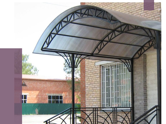 Металлические навесы и козырьки в Петропавловске-Камчатском от 12951 руб.