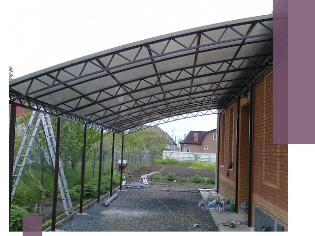 Профессиональный монтаж навесов под ключ в Петропавловске-Камчатском