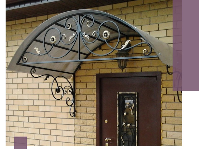 Изготовление козырьков из металла под ключ в Петропавловске-Камчатском