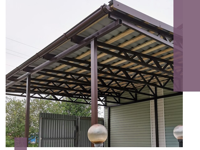 Навесы под ключ в Петропавловске-Камчатском: изготовление, монтаж и гарантия