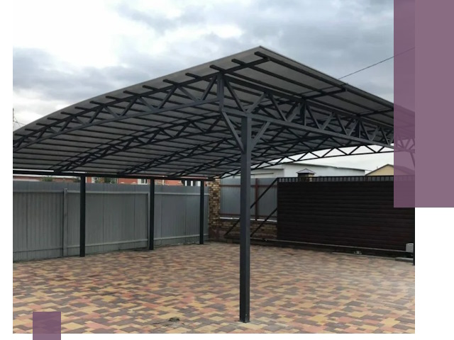 Недорогие навесы под ключ в Петропавловске-Камчатском — изготовление и монтаж