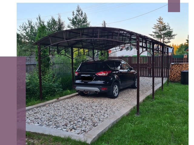 Навесы для автомобиля в Петропавловске-Камчатском от 13314 руб.  | ПРОЛЁТ-Птк