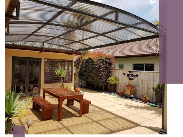 Навесы во двор под ключ в Петропавловске-Камчатском — изготовление и монтаж