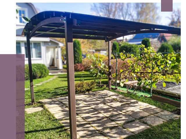 Навесы для дачи в Петропавловске-Камчатском от 12899 руб. под ключ — ПРОЛЁТ-Птк