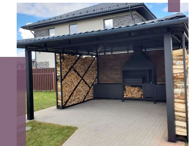 Навесы для барбекю в Петропавловске-Камчатском от 12899 руб. под ключ | ПРОЛЁТ-Птк