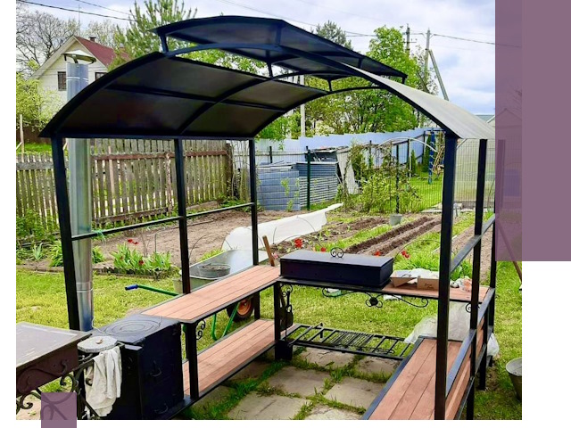 Навесы для барбекю в Петропавловске-Камчатском: изготовление, монтаж и демонтаж