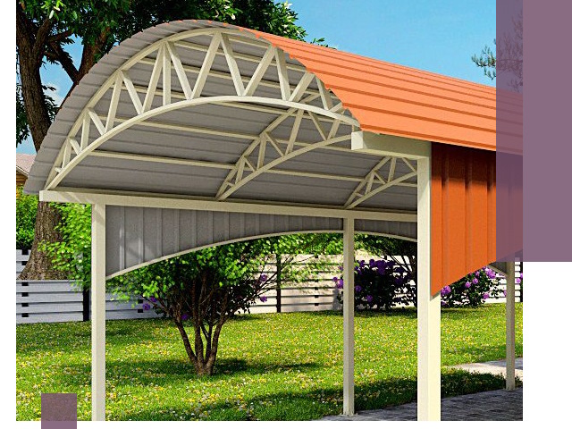 Навесы из профнастила под ключ в Петропавловске-Камчатском — установка и монтаж