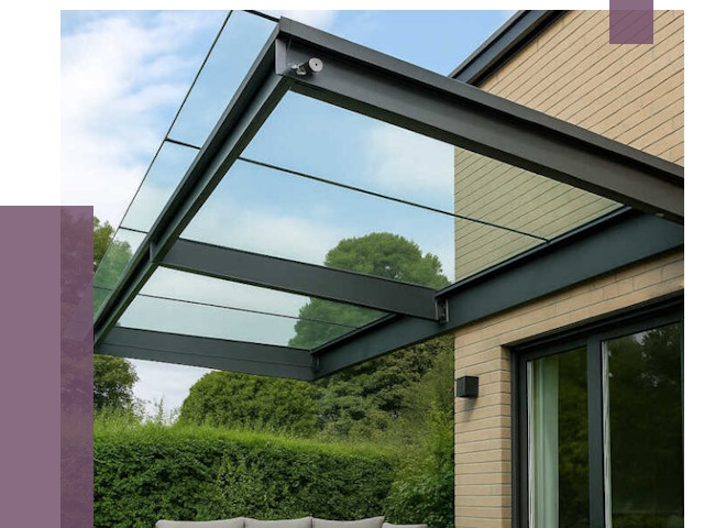 Стеклянные навесы и козырьки в Петропавловске-Камчатском от 12433 руб.