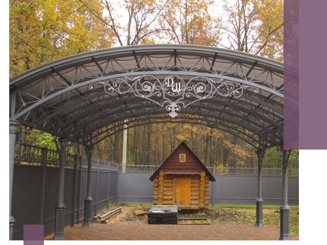 Кованые навесы премиум-класса под заказ в Петропавловске-Камчатском