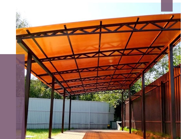 Односкатные навесы под ключ в Петропавловске-Камчатском от 13314 руб. 