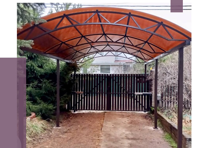 Арочные навесы в Петропавловске-Камчатском от 12899 руб. — изготовление и монтаж | ПРОЛЁТ-Птк