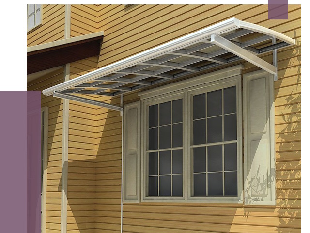 Козырьки над окнами в Петропавловске-Камчатском от 7719 руб. — монтаж, покупки | ПРОЛЁТ-Птк