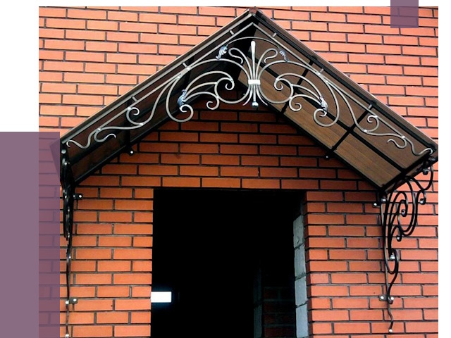 Металлические козырьки в Петропавловске-Камчатском от 10827 руб. 