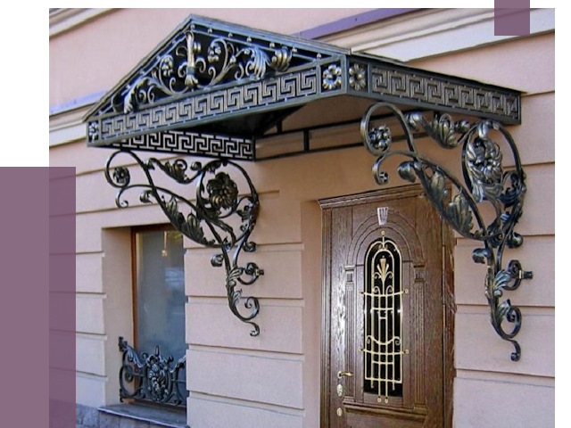 Кованые козырьки в Петропавловске-Камчатском под ключ от 12899 руб. — ПРОЛЁТ
