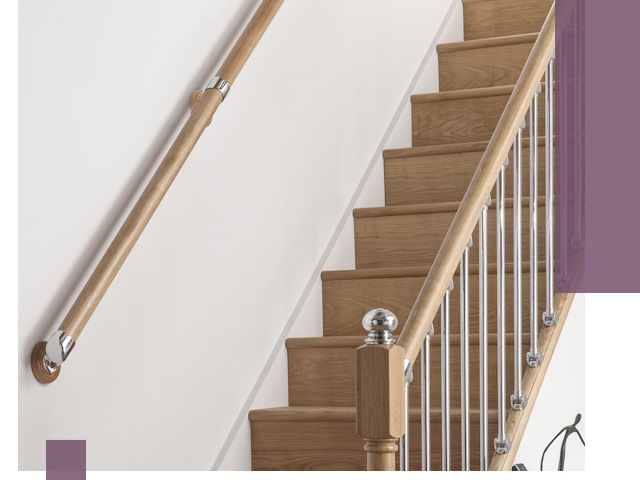 Пристенные поручни из стали и нержавейки под монтаж в Петропавловске-Камчатском